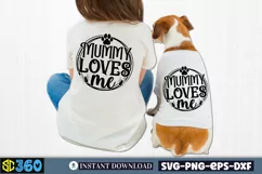 Mummy loves me SVG, Halloween Dog Bandana SVG Product Image 2