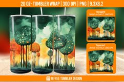 Forest Tumbler Wrap Designs, Sublimation Wrap Product Image 1