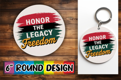 Cheerful Round Design Sublimation PNG, Juneteenth Product Image 1