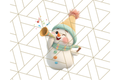 Adorable Snowman Character PNG Clipart Product Image 3