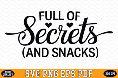 Full of Secrets SVG | Quotes | SVG Cut files Product Image 1