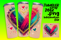 Beautiful 20oz Tumbler Artwork , Heart Product Image 1