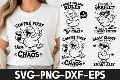 Funny Duck SVG | Cute Duck Quotes PNG DXF EPS SVG Product Image 1
