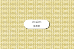 Vintage Yellow Harlequin Diamond Seamless Pattern Background Product Image 1