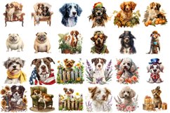 Watercolor Dogs Clipart Bundle Product Image 2