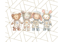 Kawaii Space Creatures Clipart PNG, Galaxy Alien Clip Art Product Image 3