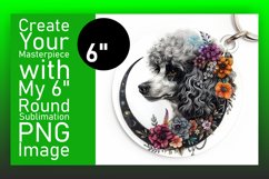 Quirky Dog Illustration Sublimation Car Coaster Product Image 1