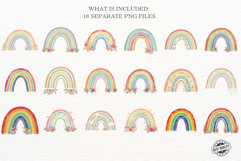 Cute Spring Rainbows Clipart Product Image 3