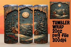 Custom Wraps for 20oz Tumbler , Christmas Product Image 1