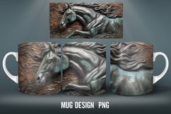 3D Horse Mug Wrap | Sublimation Coffee Product Image 2