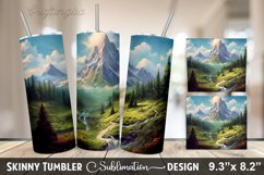 Mountain Nature Tumbler Design Product Image 1