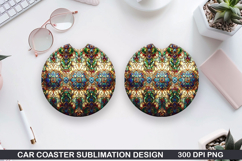 Car Coaster Sublimation| Valentine Coaster PNG Product Image 1