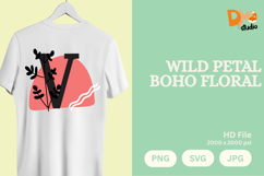Wild Petal Boho Floral Monogram Product Image 1