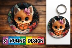 Creative Round Design for Keychains , Holiday Animals Product Image 1