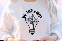 Be the light SVG, Christian Retro SVG Product Image 1