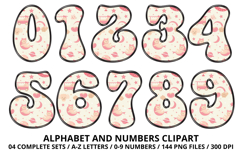 Baby Girl Alphabet PNG Cute Baby Letters &amp; Numbers 300 DPI Product Image 5