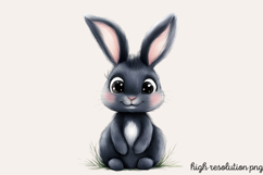 Black Pink Easter Clipart PNG Product Image 1