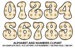 Vintage Toys Alphabet and Numbers PNG 300 DPI Product Image 5