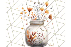 Cottagecore Halloween Clipart Cozy PNG, Autumn Fall Png Product Image 3