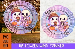 Cute Halloween Wind Spinner PNG, Iridescent Halloween PNG Product Image 2