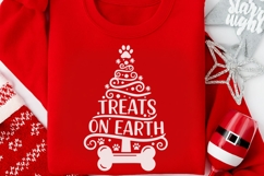 Treats On Earth Svg, Christmas Dog Svg, Holiday Treats Svg. Product Image 4