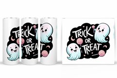 Cute Ghost Tumbler Sublimation. Ghost Halloween Tumbler Product Image 2