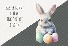 Easter Bunny Clipart | Spring Clipart | Easter Sublimation Product Image 1