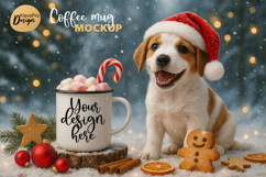Christmas Mug Mockup | Cute Pet Cup Mockup |PNG JPG Product Image 1