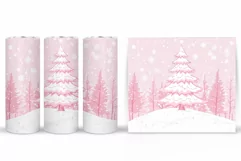 Christmas Tree Tumbler Sublimation. Christmas Tumbler Design Product Image 2