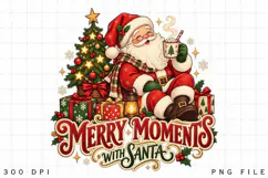 Merry Moments with Santa Christmas Vintage Holiday Product Image 2