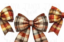 Autumn Bow Print, Seasonal Coquette Design, Cozy Fall Vibes Product Image 5