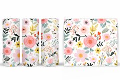 Flowers Tumbler Wrap Design. Sublimation Tumbler Flowers Product Image 2