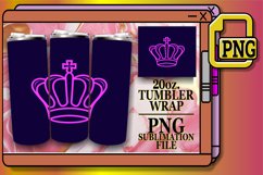 Neon Bliss: Sublime 20oz Tumbler Sublimation Art Product Image 1
