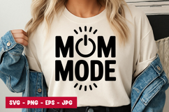 Mom Mode Typography SVG PNG Product Image 1