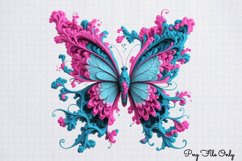 Smoke Butterflies Clipart PNG Product Image 1