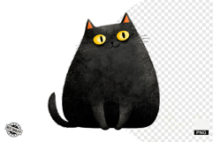 Halloween Black Cat Clipart Product Image 1