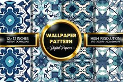 Wallpaper Pattern Digital Papers - 04 Variations Product Image 1