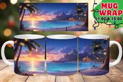 Xmas Snowy Peaks Sublimation Wrap 11oz 15oz Product Image 1