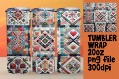 Custom Tumbler Wrap Design , Patchwork Product Image 1