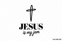 Jusus is my jam SVG | SVG Cut files | Cricut Product Image 1