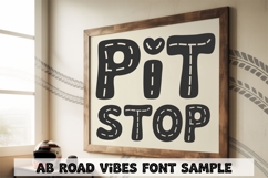 Road Vibes Font | Fun Display Alphabet| Bold &amp; Outline Product Image 6