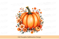 Pumpkin Clipart PNG | Fall Autumn Pumpkin Illustration Product Image 1