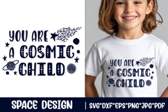 Space Inspirational Quote SVG Cut File. Celestial PNG. Product Image 1
