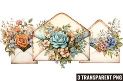 Vintage Floral Writing, Vintage Floral Writing Clipart Product Image 1