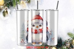 Christmas Santa Penguin Tumbler Sublimation Designs Product Image 3