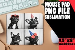 Humorous Puppy Photo Mouse Pad Sublimation Design for Home O Product Image 1