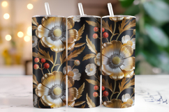 Flower Tumbler Wrap | Sublimation | Tumblers Product Image 1