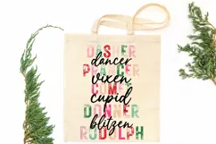 Christmas PNG, Reindeer Names PNG Product Image 6