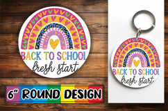 Sweet Keychain Round Design, Back To School Product Image 1