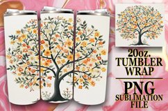 Dynamic Spring Tree Tumbler Wrap: 20oz Sublimation Product Image 1